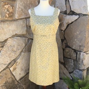 Ann Taylor square neck floral sun dress